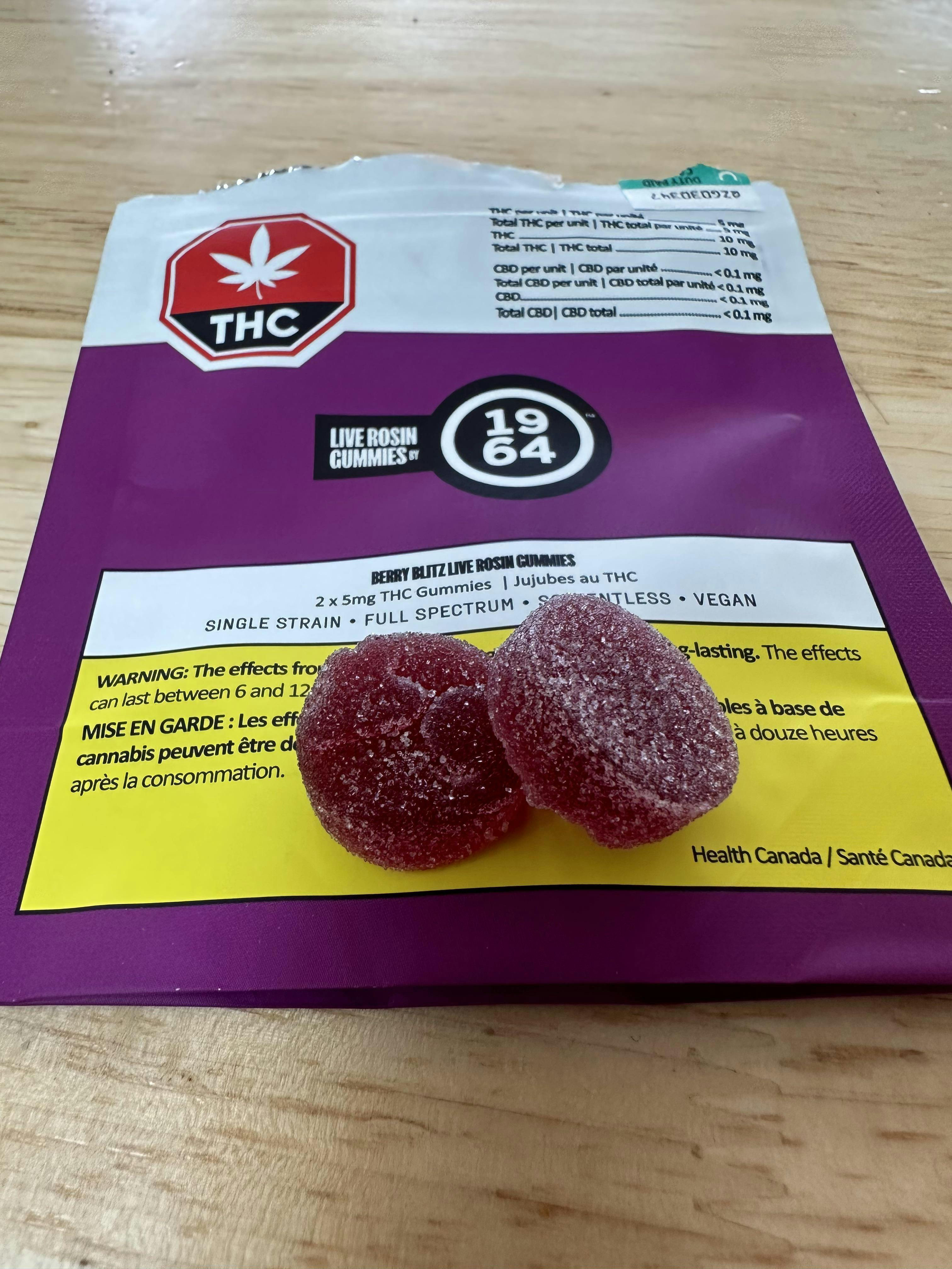 1964 - Berry Blitz Live Rosin Gummies - 2 Pack