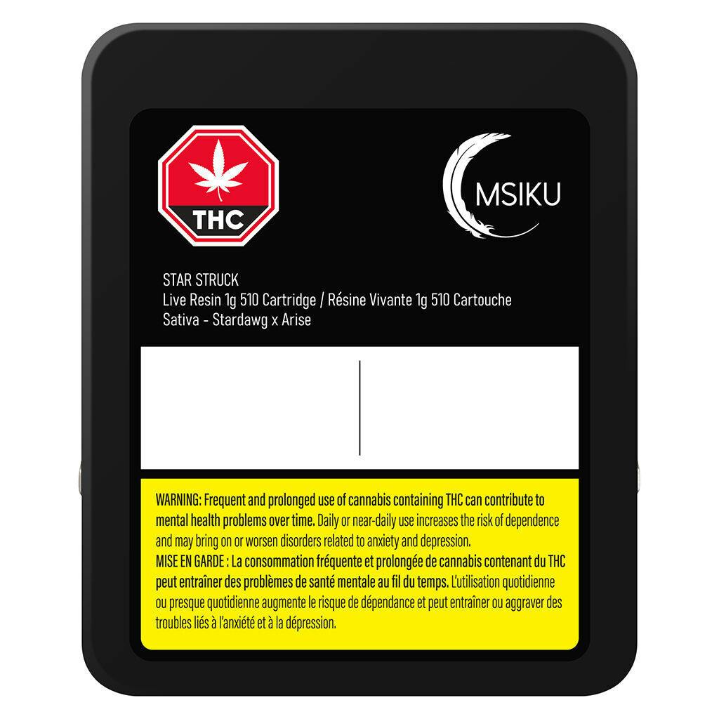 MSIKU - Star Struck Live Resin 510 Thread Cartridge - 1g