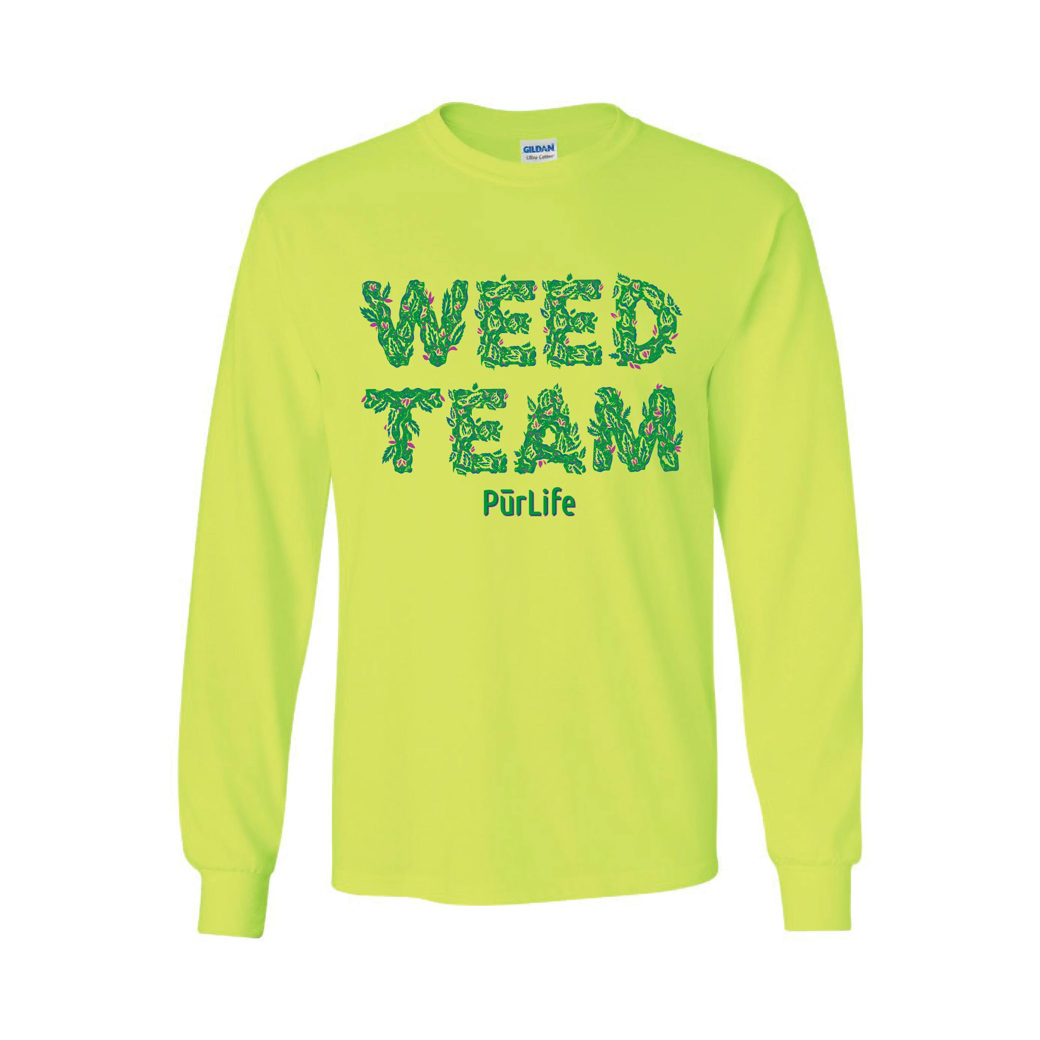 Weed Team Yellow | Shirt at PurLife Dispensary - T or C