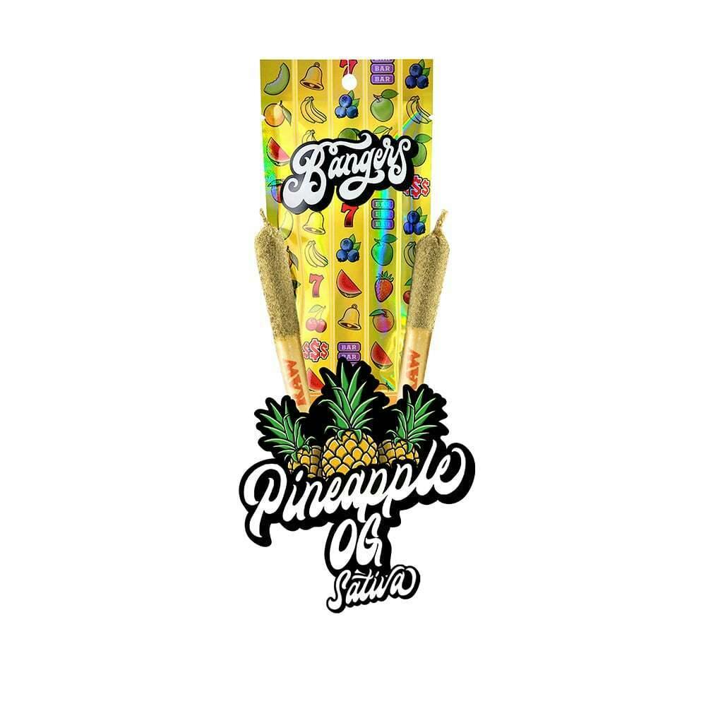 Pineapple OG [.6g] | Bangers - 2 Pack Infused Pre Roll
