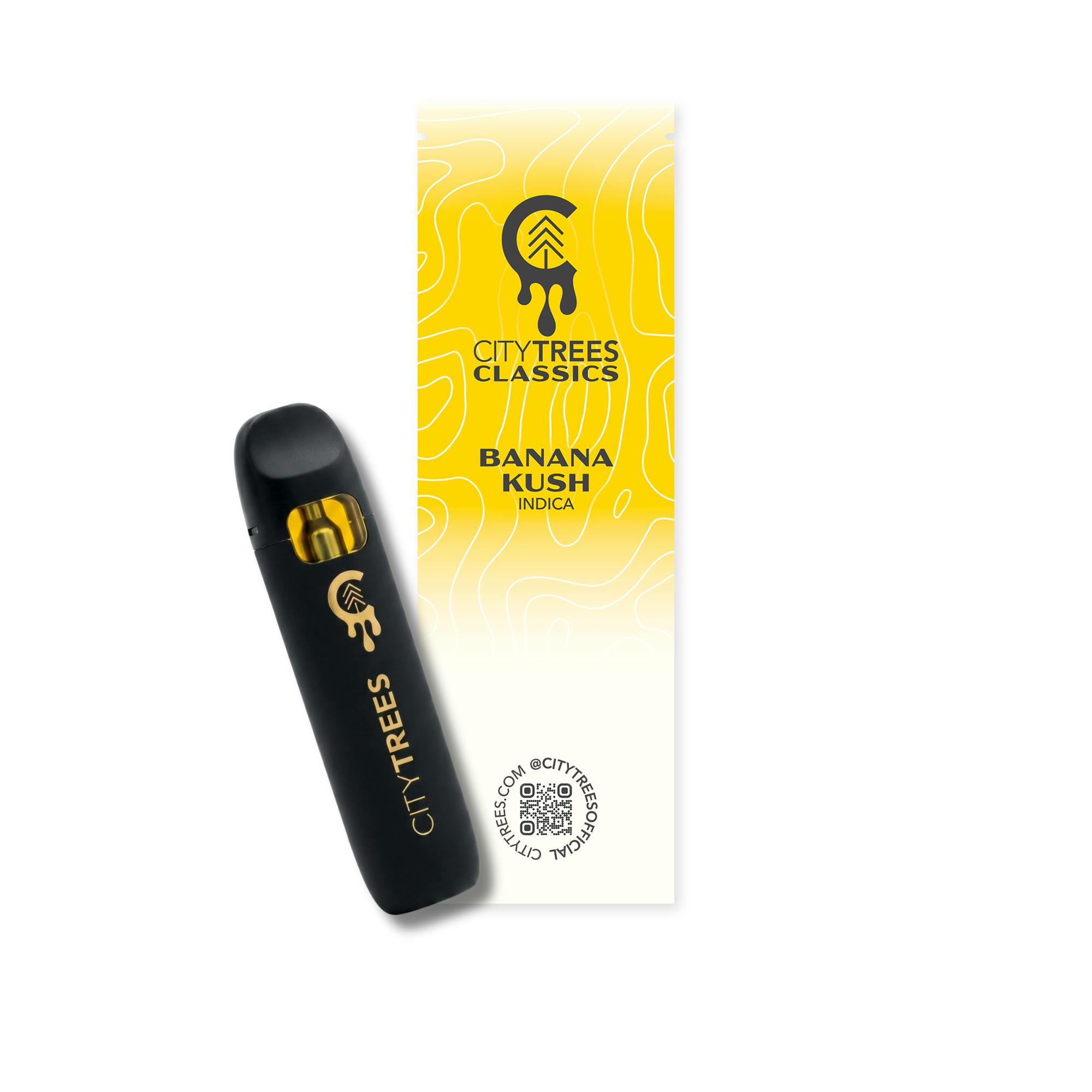 Banana Kush [1g Disposable] | City Trees - Disposable Vape Pen