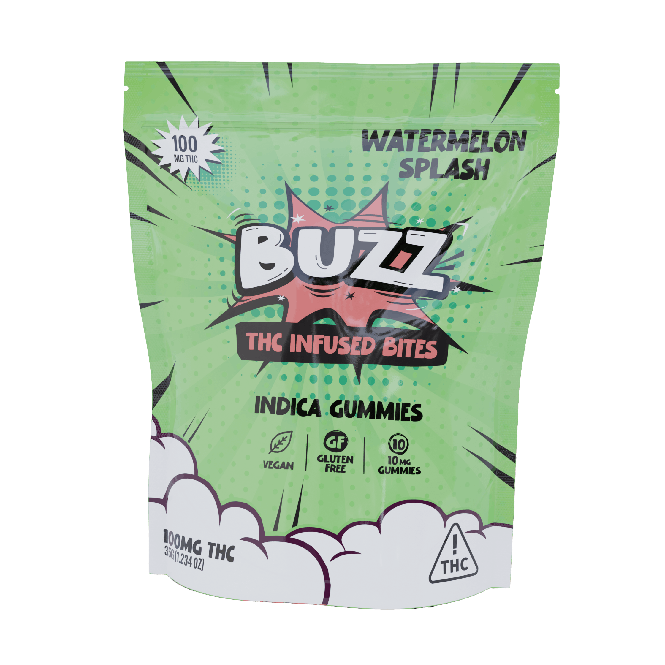 Watermelon Splash (100mg) | Buzz - NV - Gummies