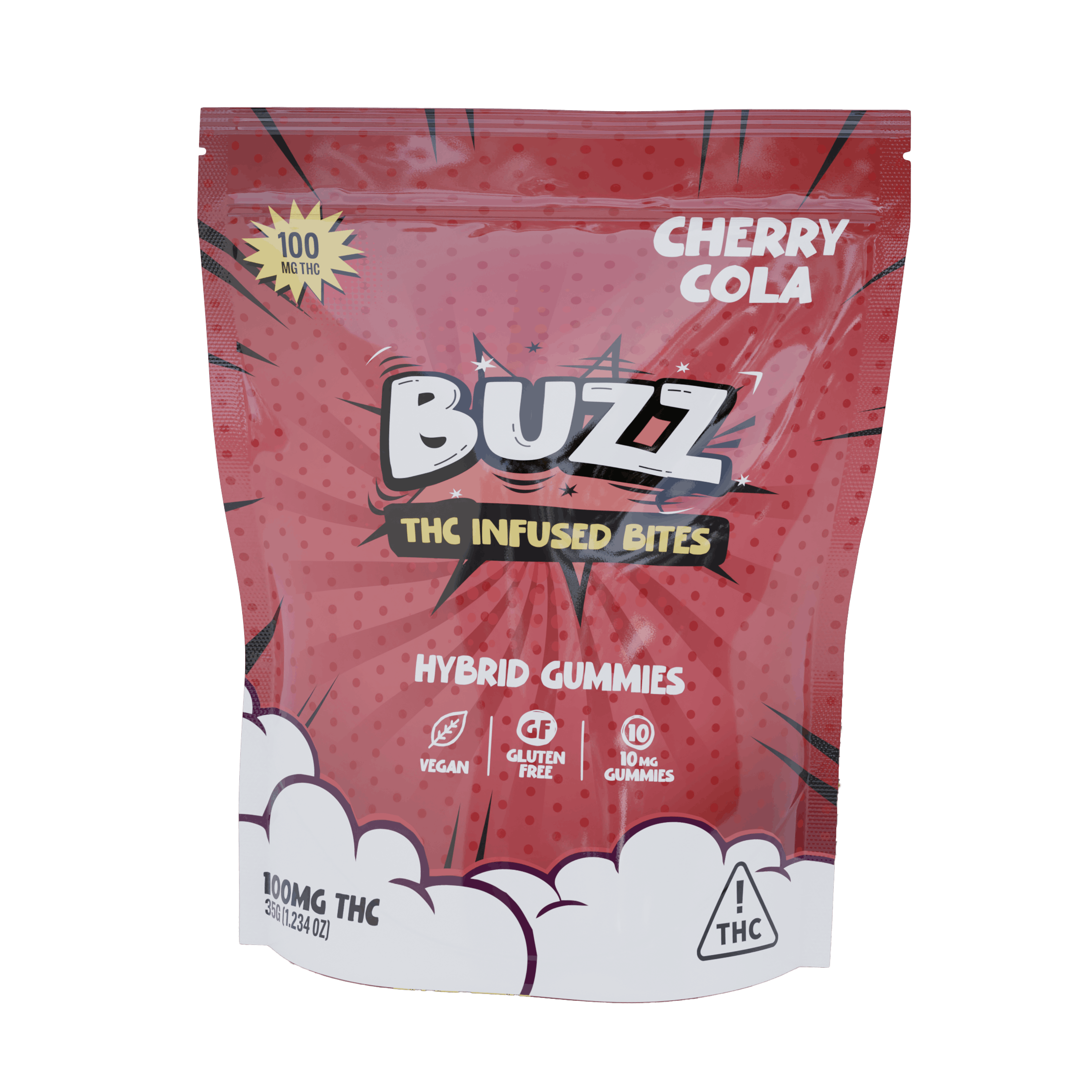Cherry Cola [10pk] (100mg) | Buzz - NV - Gummies