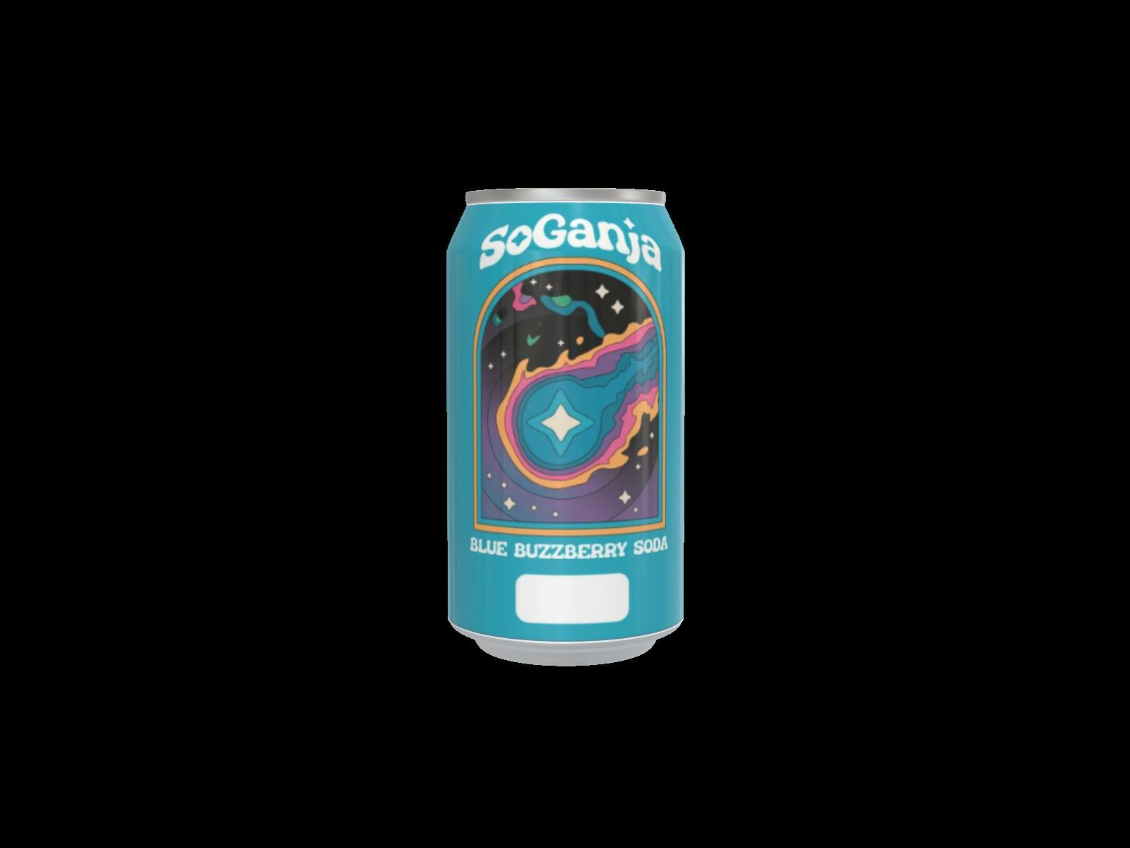 Beverage Blue Buzzberry Soda