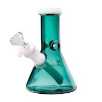 6" Beaker - Lake Green / White
