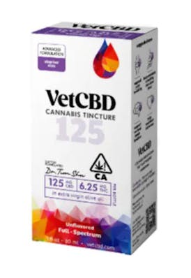 Vet CBD - Regular Strength CBD 125mg/thc 6.25mg