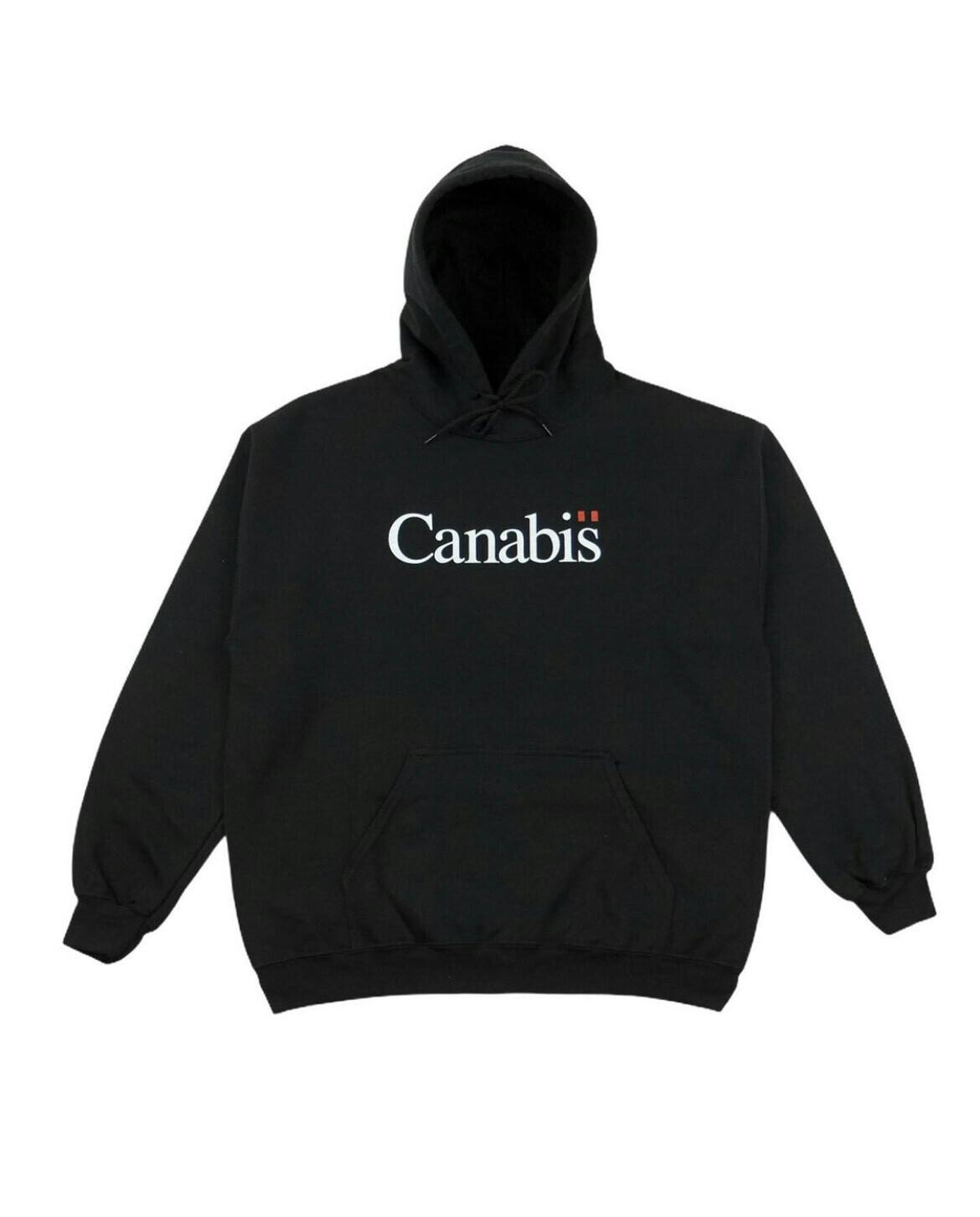 Canabis - 420 Merch - Screen Print Hoodie - Black L