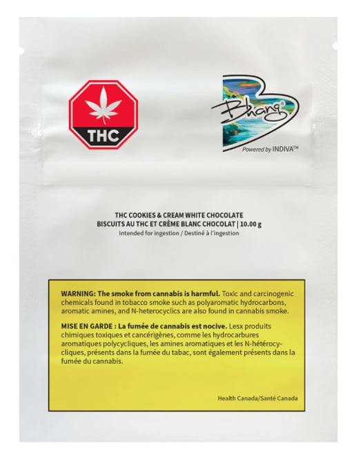 THC Cookies and Cream Chocolate