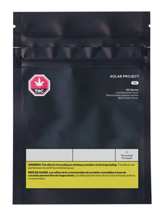 132 Series Live Resin Black Cherry Punch Soft Chews 2x5g