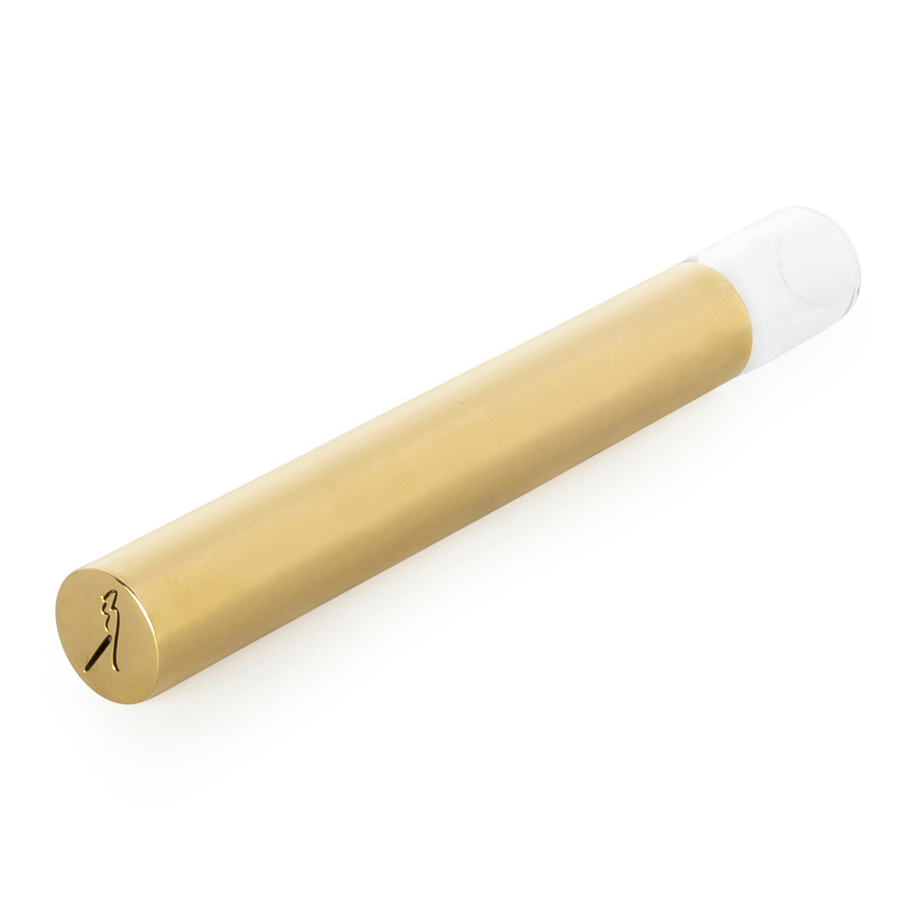 Frankie Smokes Inc. - 1-Hitter Pipe - Gold