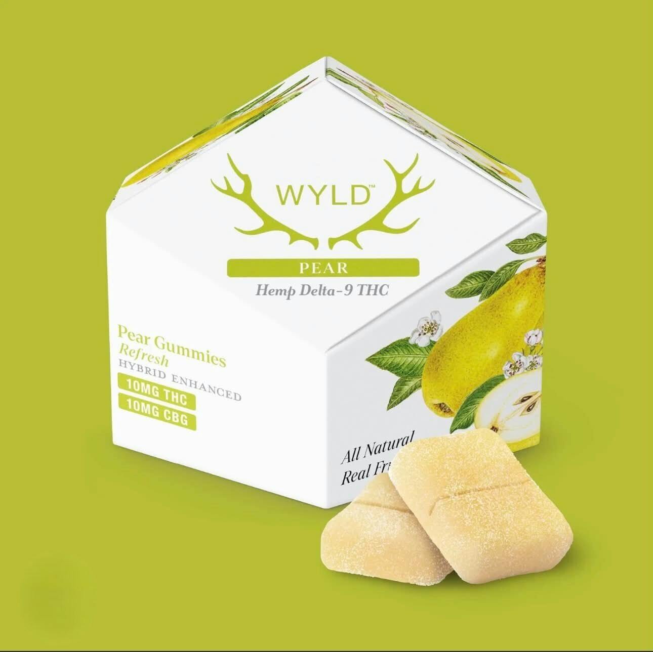 WYLD - Pear 1:1 THC:CBG Gummies - 50mg 5ct