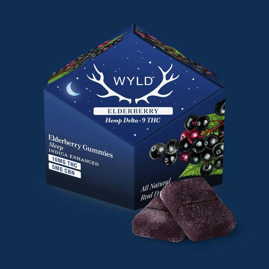 WYLD - Elderberry 2:1 THC:CBN Gummies - 50mg 5ct