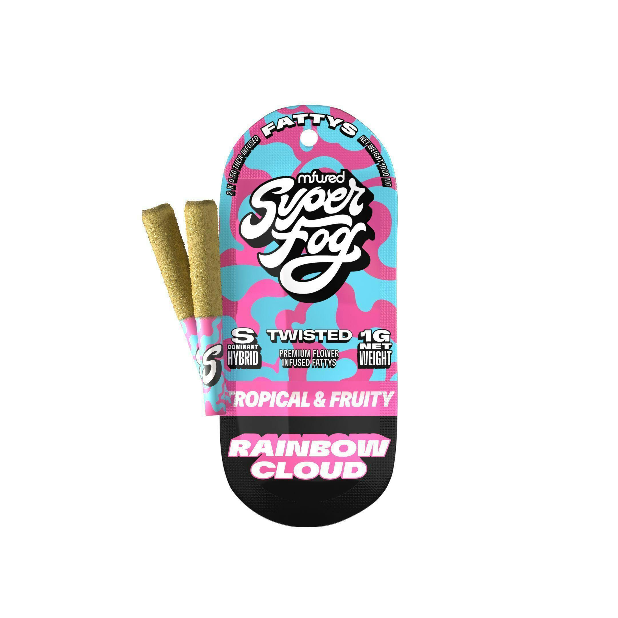 RAINBOW CLOUD - INFUSED TWISTED FATTYS 0.5G (2PK)