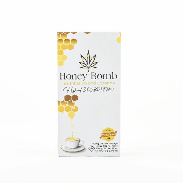 HONEY BOMB LOZENGE HYBRID 3:1- CBD, THC