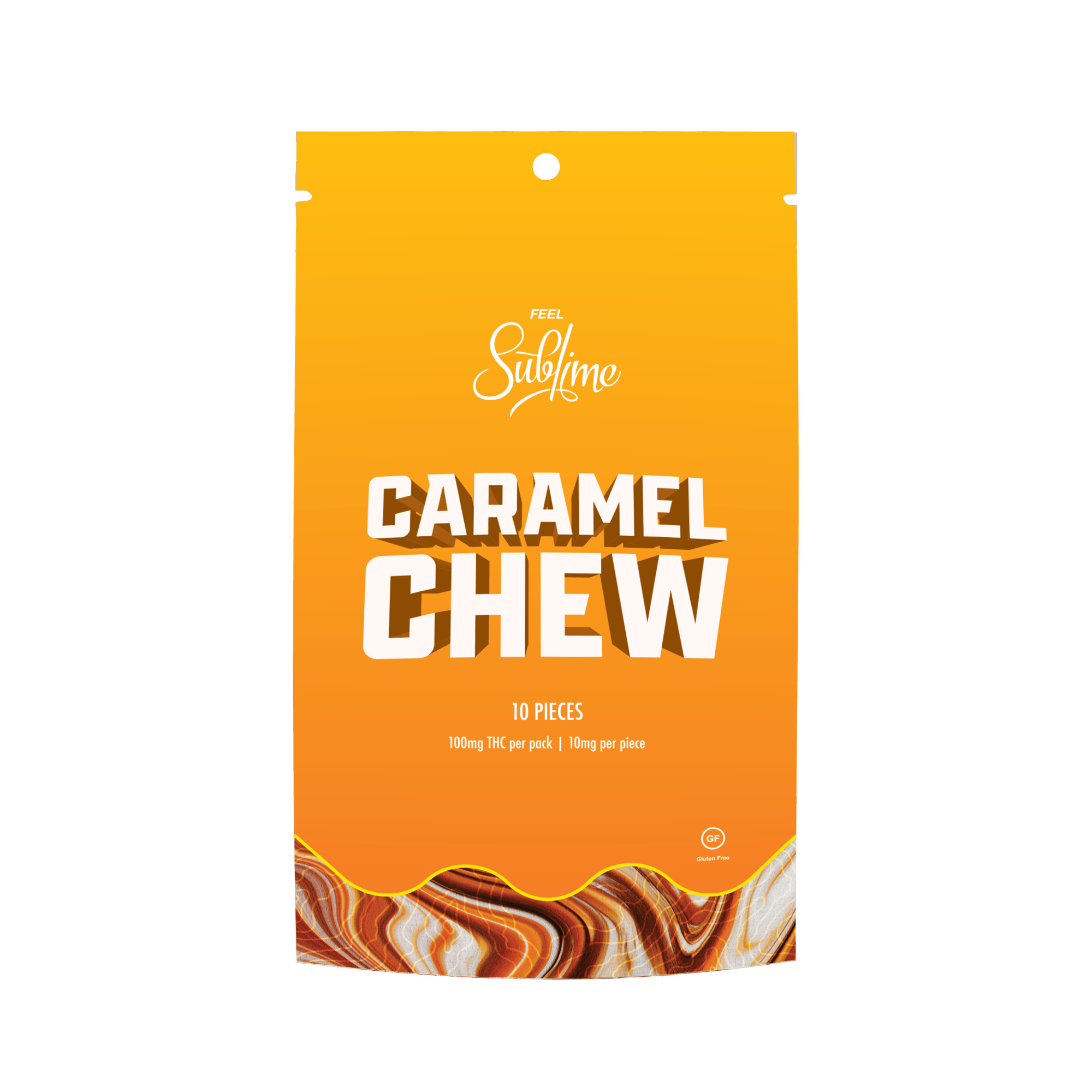 CARAMEL CHEW 10PK - 100MG