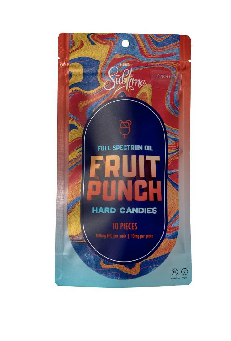 Fruit Punch RSO Hybrid Hard Candy 100mg