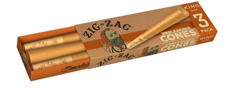 UNBLEACHED CONES (KING SIZE) 3PK