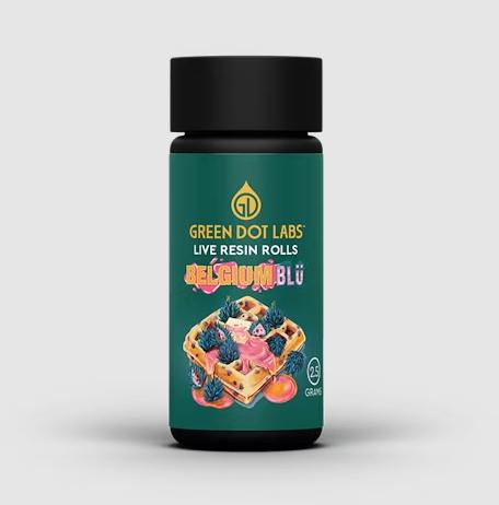 Belgium Blu + Pink Froot Live Resin Rolls - 2.5 g - 5 Pack
