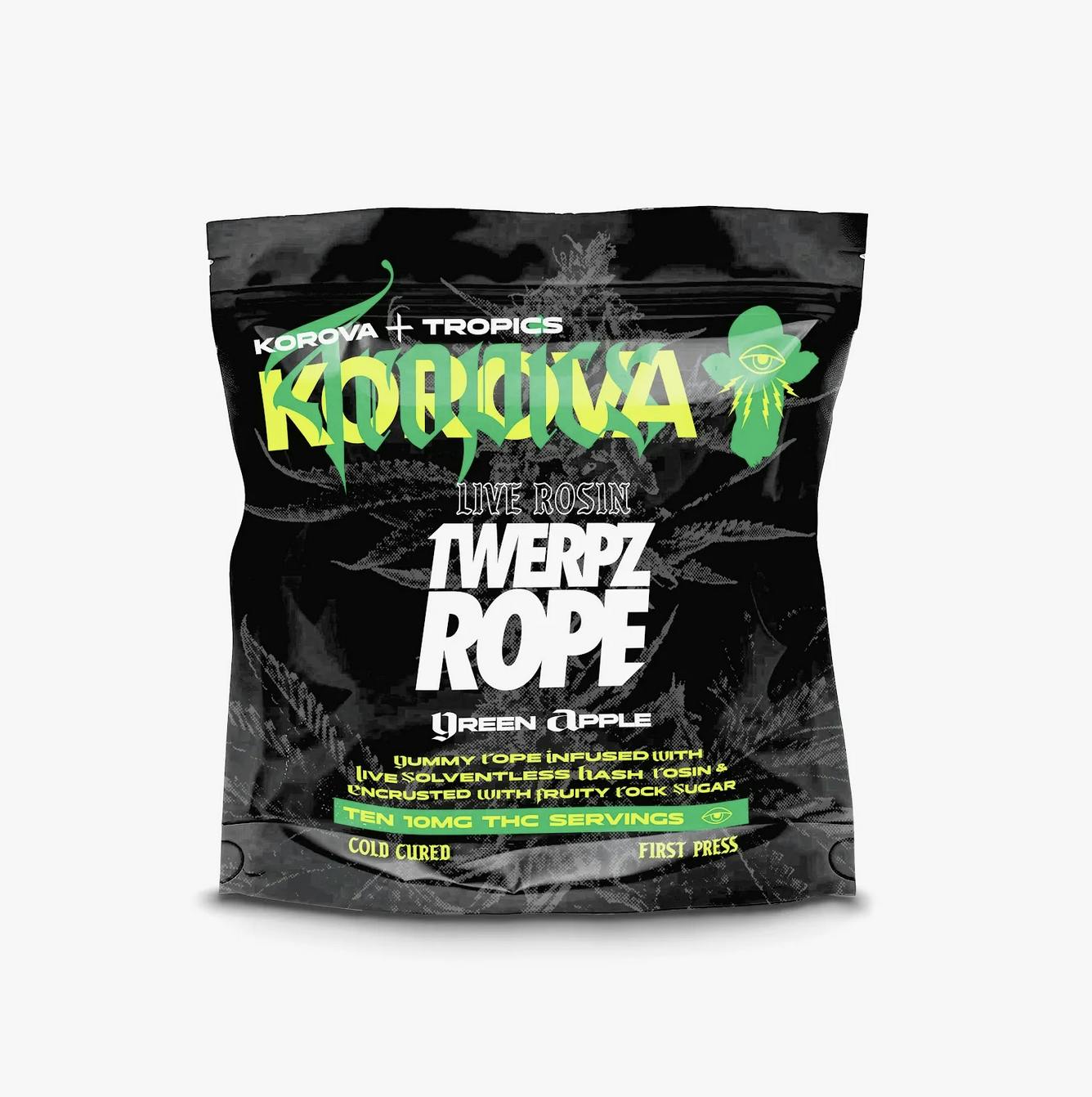 Twerpz Rope - Live Rosin Green Apple - 100 mg