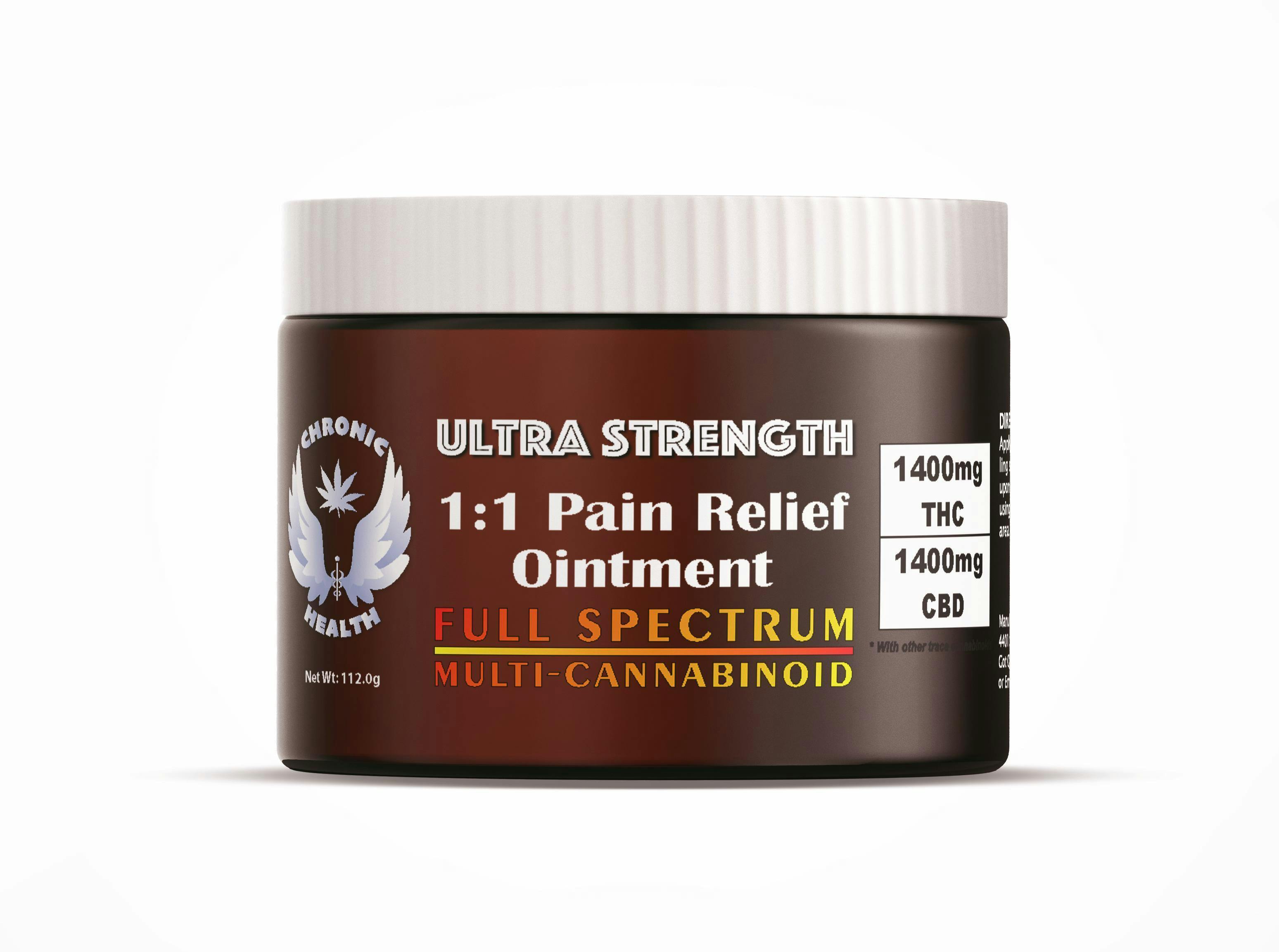 1:1 ULTRA STRENGTH PAIN RELIEF OINTMENT THC:CBD - 1400 mg