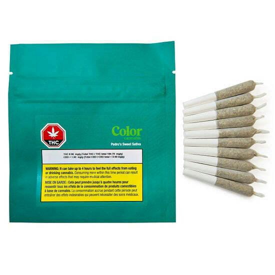 COLOR CANNABIS - PEDRO'S SWEET SATIVA PRE-ROLLS 10x0.35g