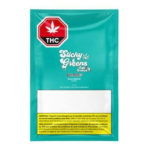 STICKY GREENS - BAJA BREEZE LIQUID DIAMOND VAPE