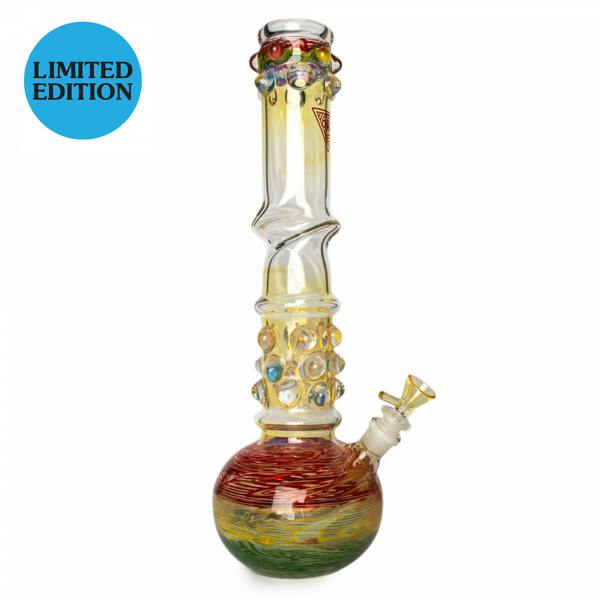 23" Rasta 7mm Thick Train Wreck Bubble Base Water Pipe