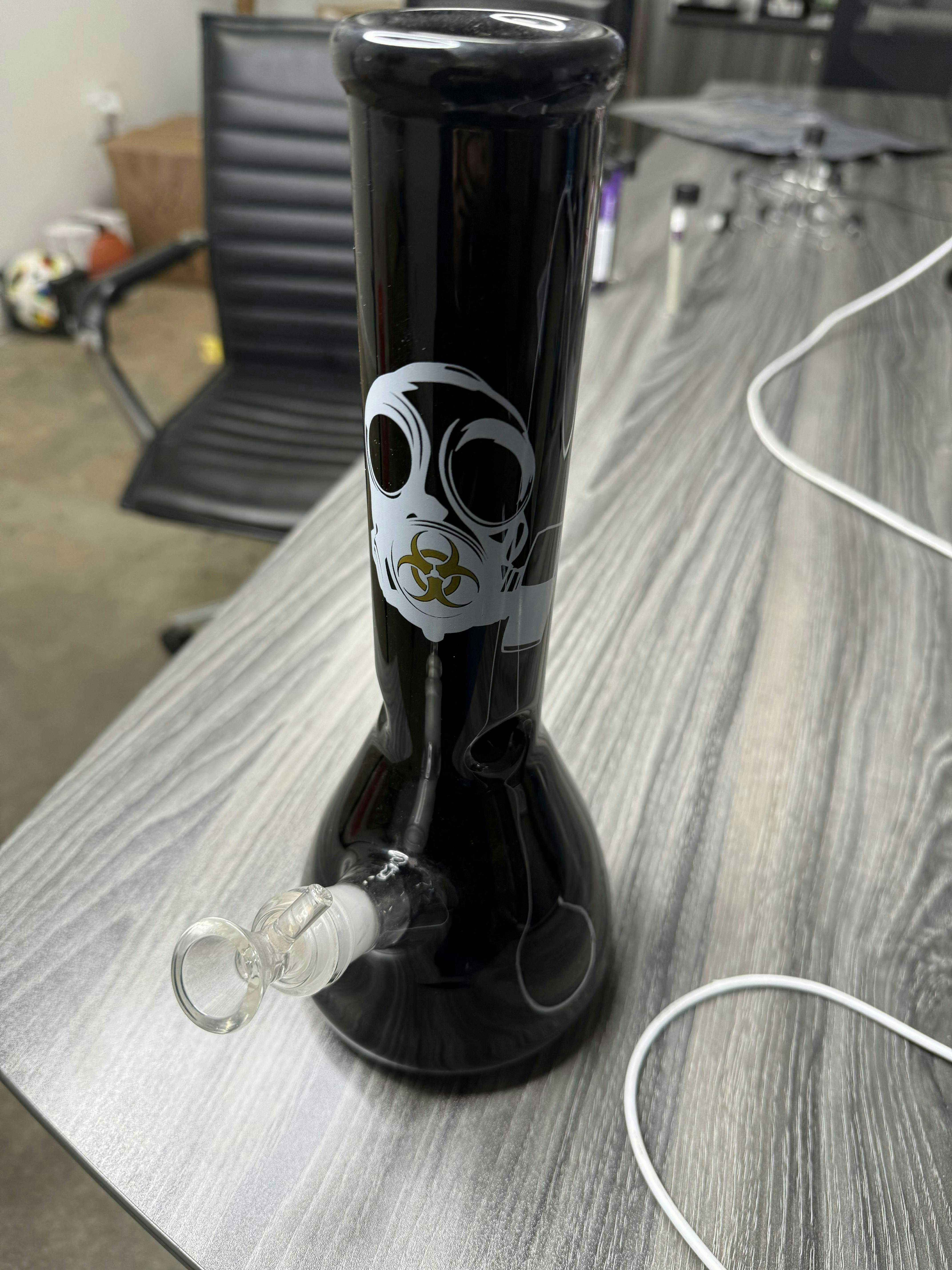Bio Hazard - Gas Mask Logo Beaker
