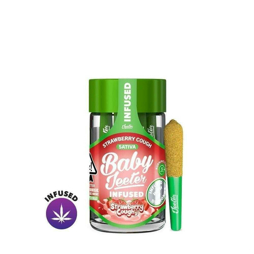 (S) Baby Strawberry Cough | Infused 5 Pack Pre Roll
