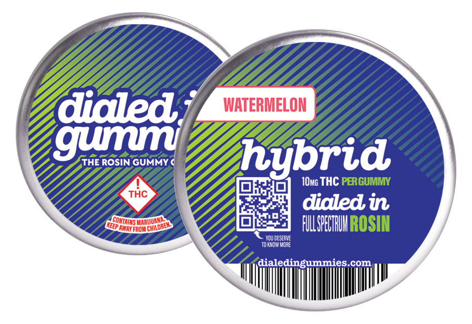 Watermelon (H) - 100mg Classic Rosin Gummies - Dialed In