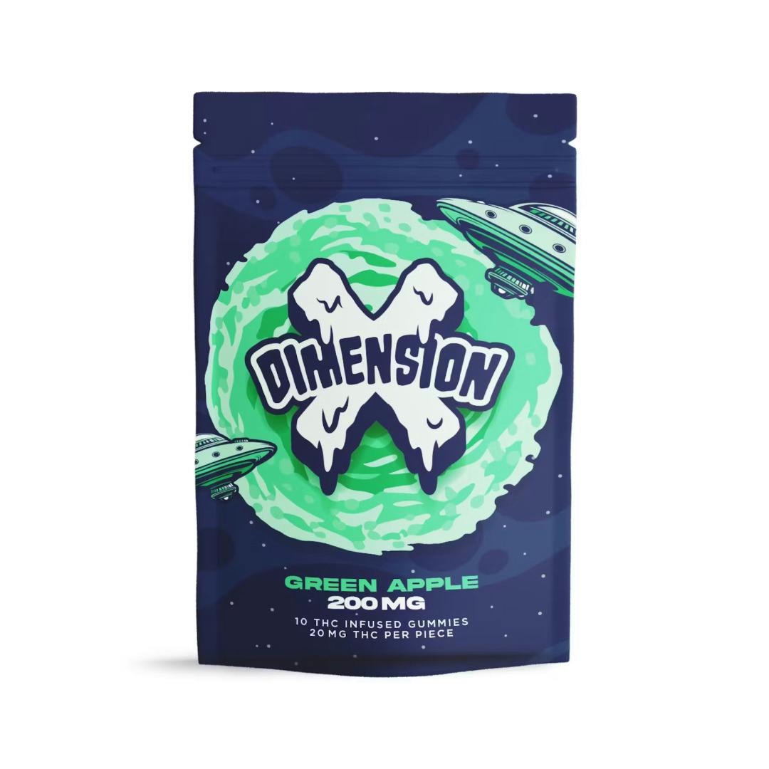 Dimension X | Green Apple Gummies | 10x20mg