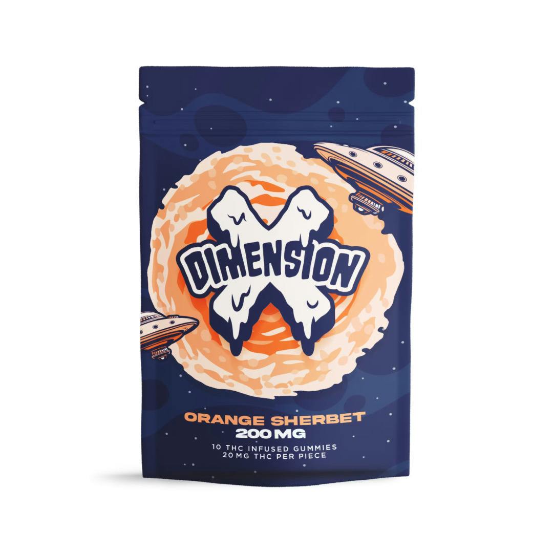 Dimension X | Orange Sherbet Gummies | 10x20mg