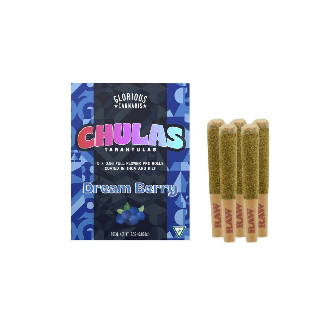 Chulas | Dream Berry Infused Pre-Roll Pack | 5x0.5g