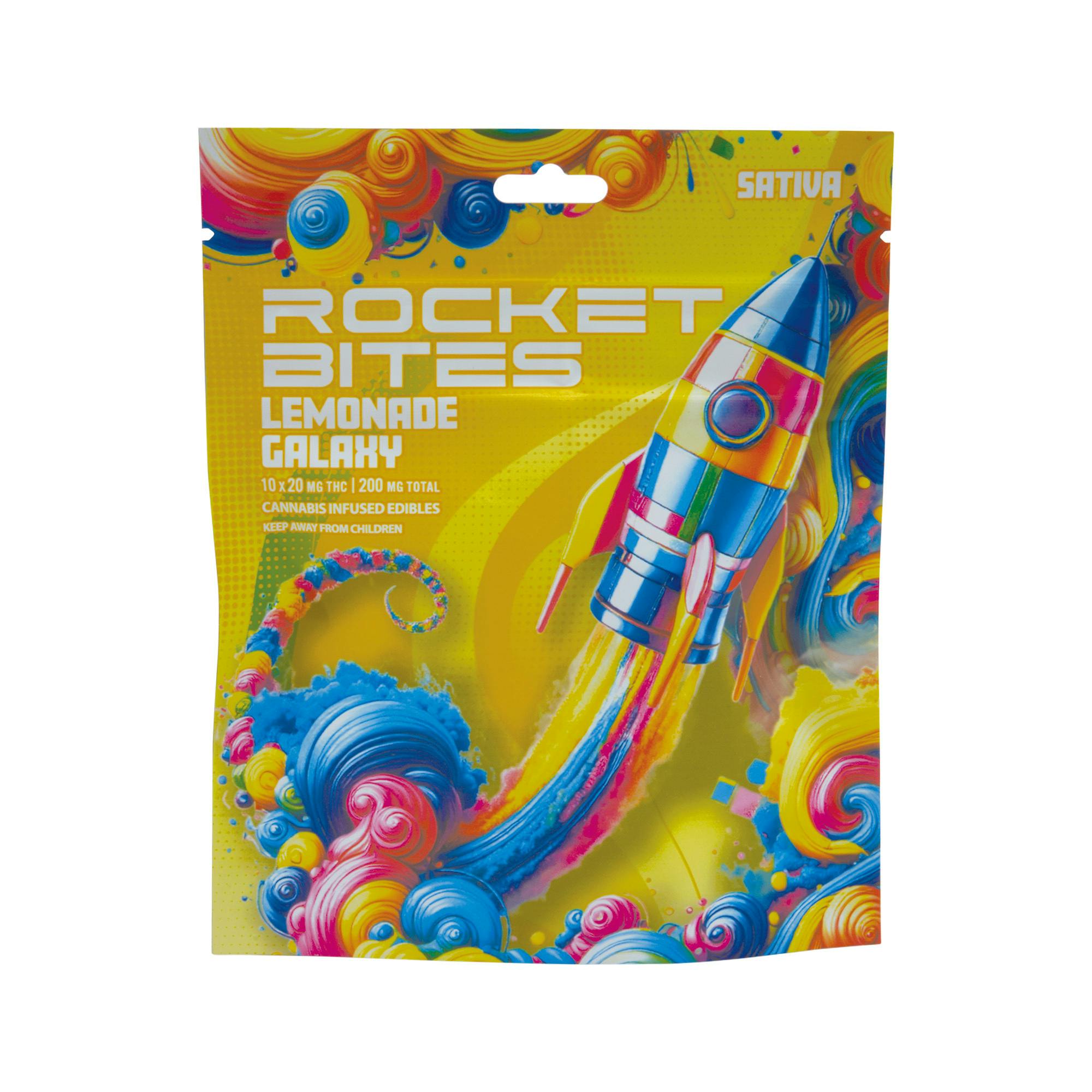 Rocket Bites | Lemonade Galaxy Gummies | 10x20mg