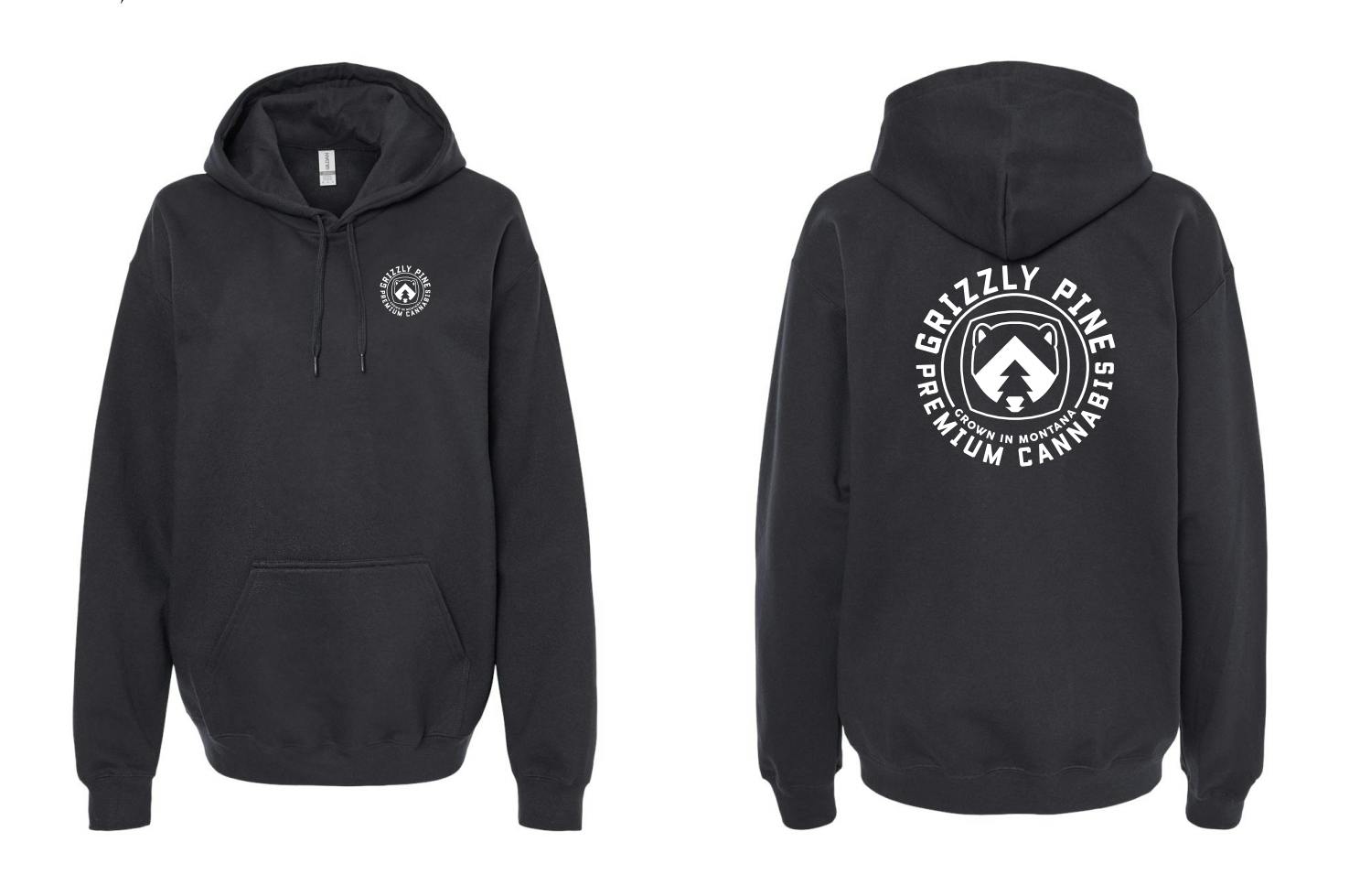 Black Pullover Grizzly Pine Hoodie
