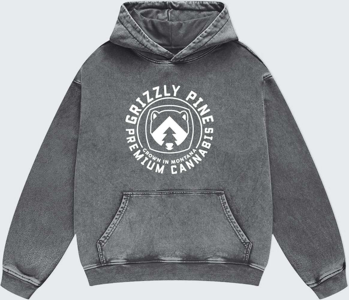 Black Acid Wash Hoodie