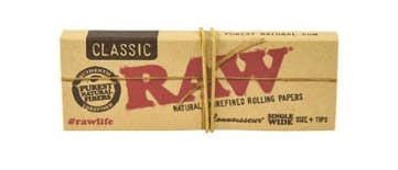 Raw Classic Natural Connoisseur Single Wide with Tips