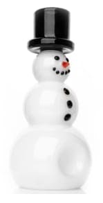 Red Eye Glass 5.5" Snowman Hand Pipe