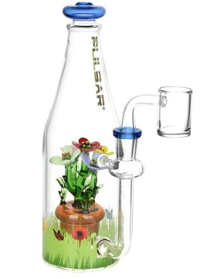 Pulsar Flower Garden Bottle Rig - 8.5"