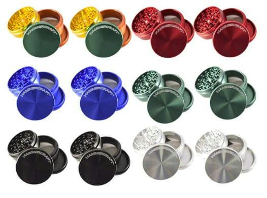 Hammercraft 4pc Logo Aluminum Grinders Small - Colors Vary
