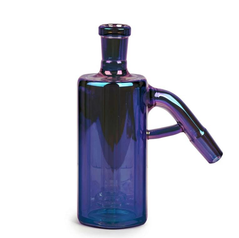 Red Eye Tek Terminator Finish 14mm 45 Degree Hex Tube Ash Catcher W/UFO Perc - Blue Metallic