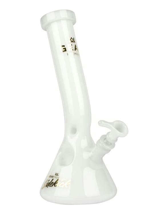 GEAR Premium 12" Tall Sidekick Laid Back Beaker Tube - White