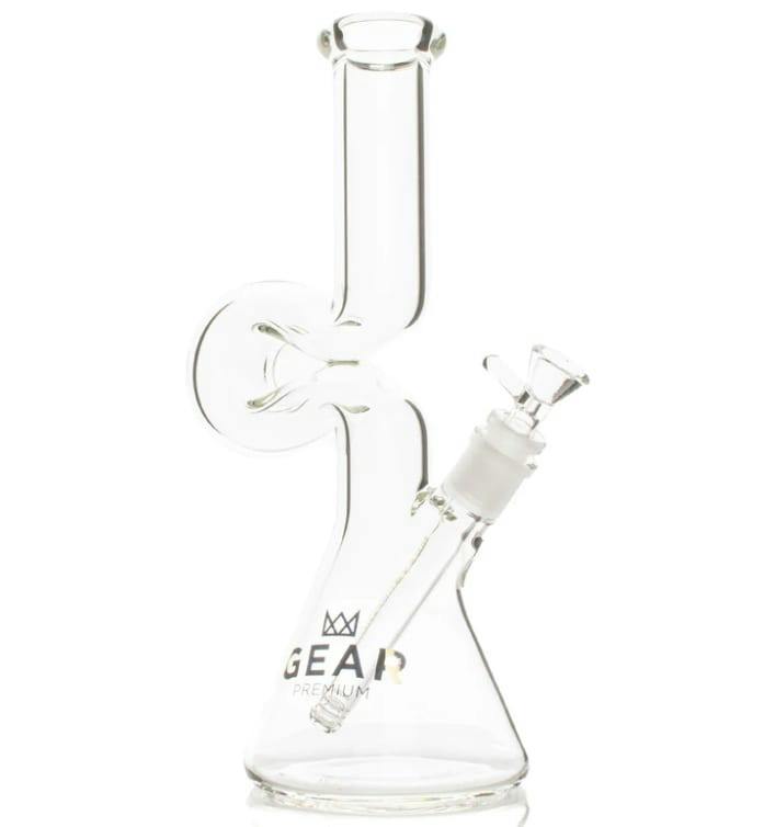 GEAR Premium 12" Tall Loopy Beaker Base Water Pipe - Clear