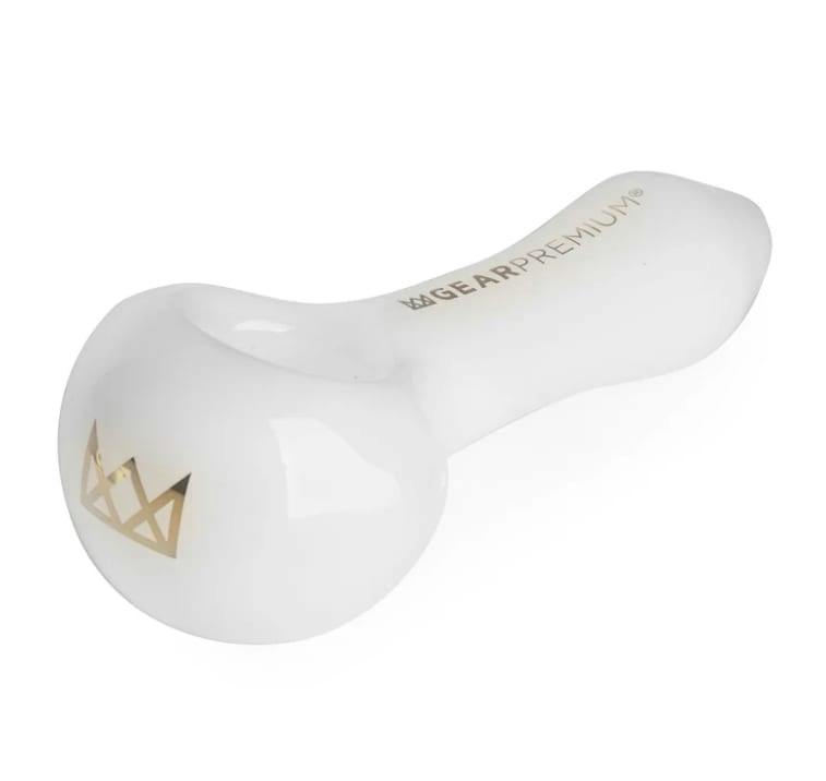 Gear Premium 3.75" Hand Pipe w/Ash Catcher Mouthpiece - White