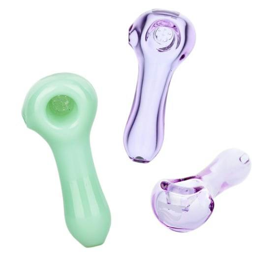 Pulsar Spoon Pipe Built in Honeycomb Screen 4" Colors Vary
