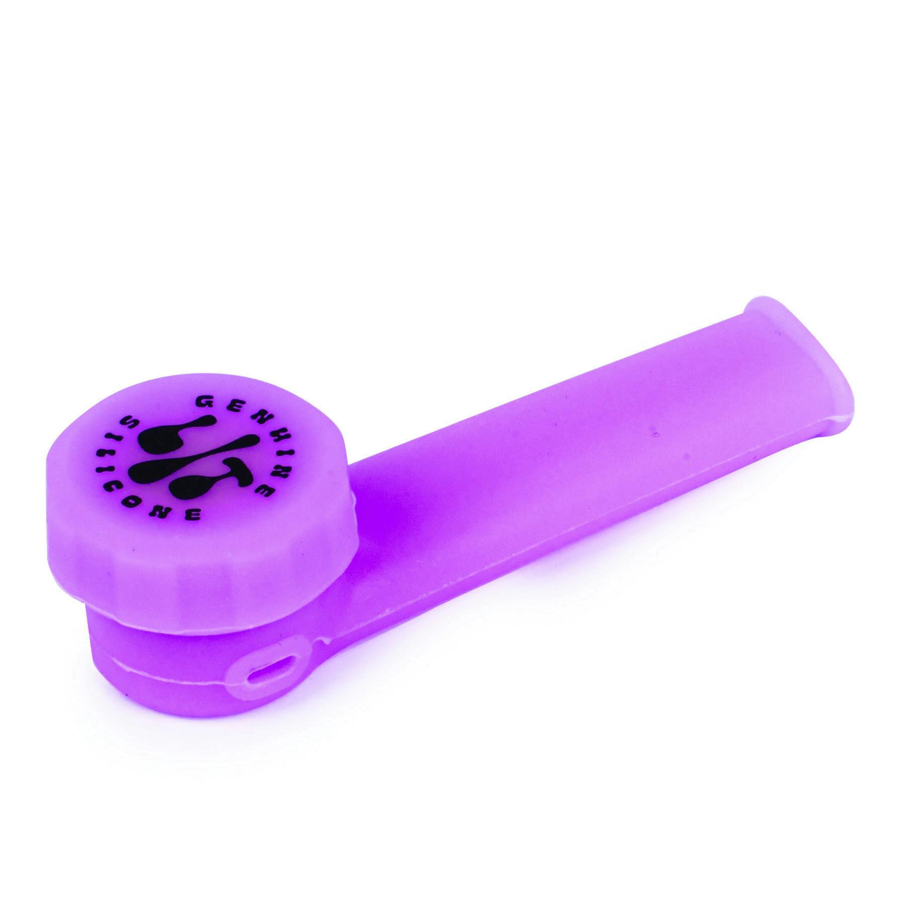LIT Silicone Hand Pipe Purple