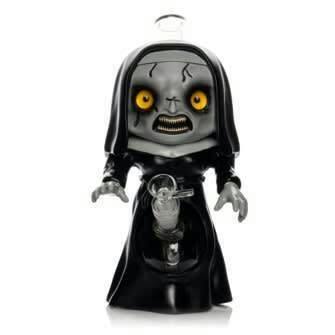 12" Tall Ghost Nun Glass & PVC Water Pipe