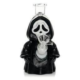 7" Tall Reaper Glass & PVC Water Pipe