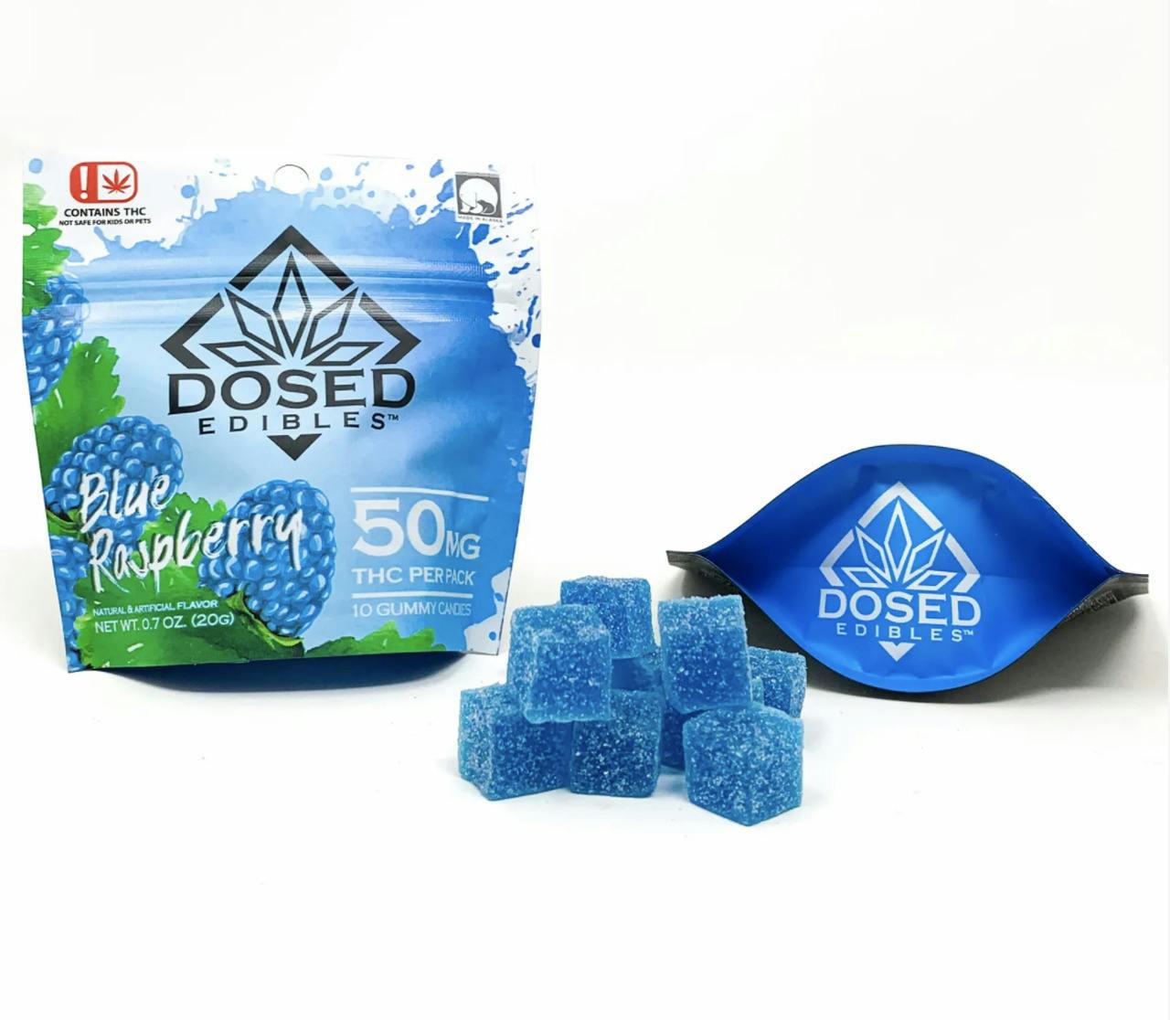 Dosed Gummies: Blue Raspberry 100mg (10PK)