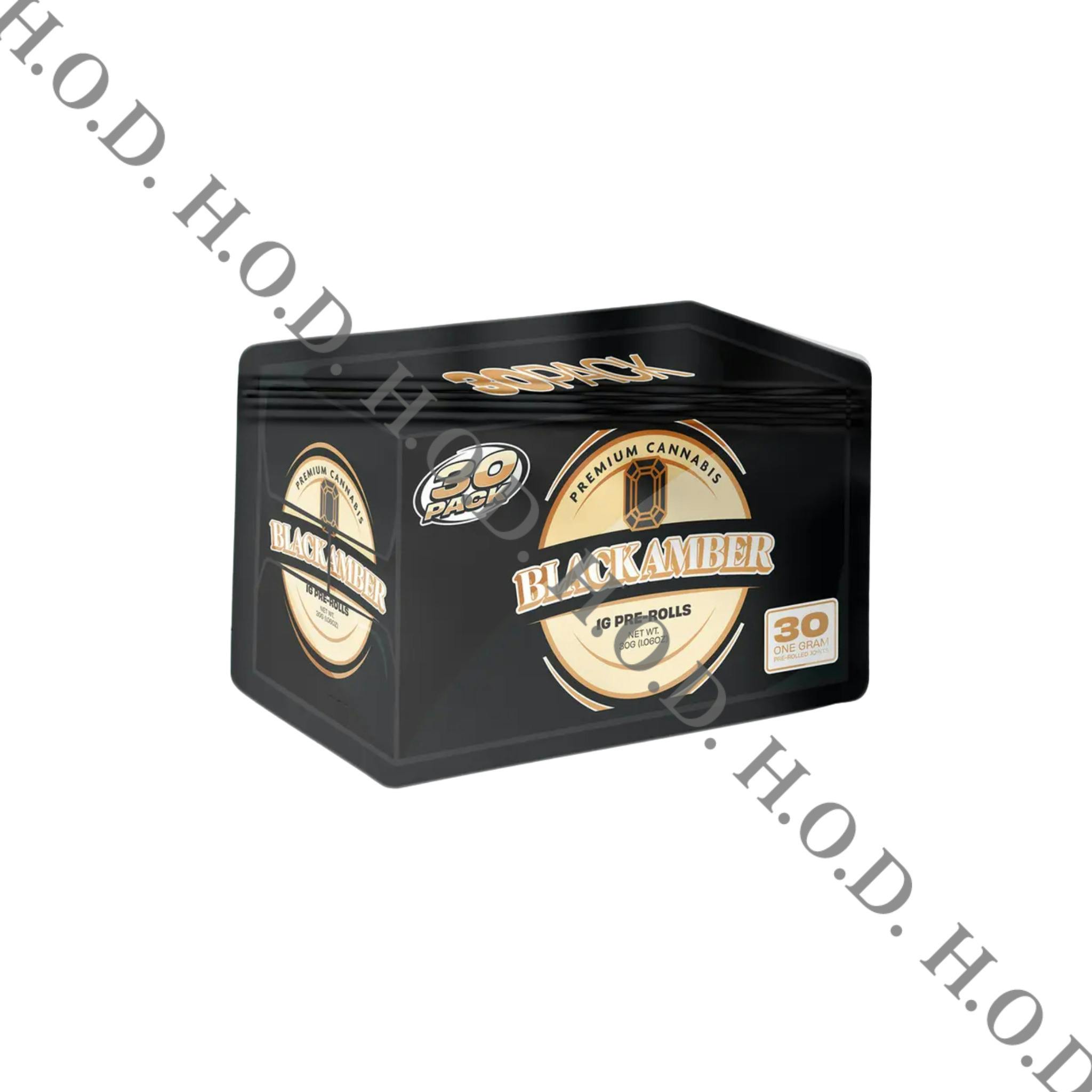 Distro 10 Black Amber Pre-Roll 1g 30 Pack